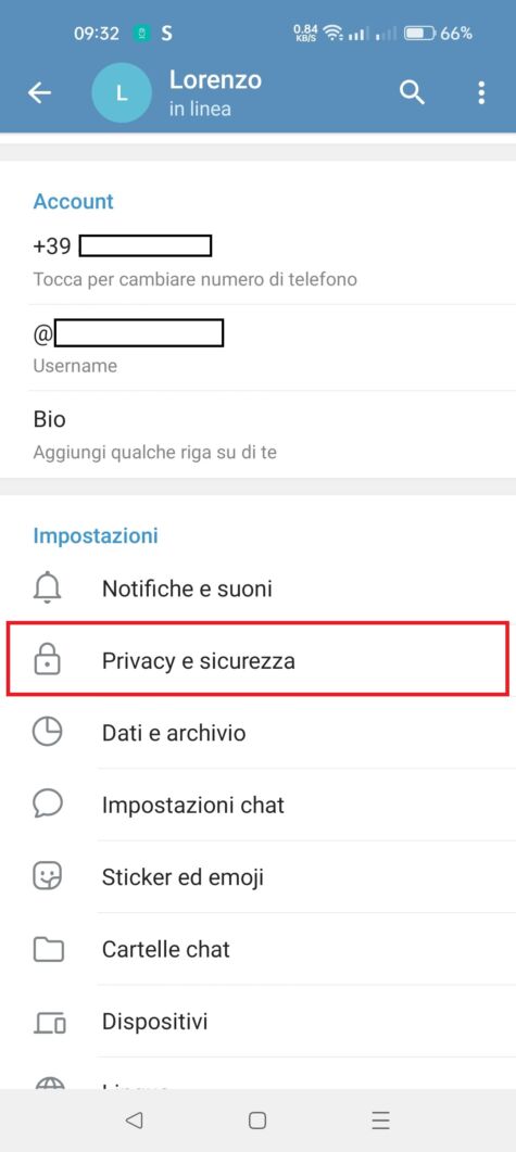 Come bloccare qualcuno su Telegram (2)