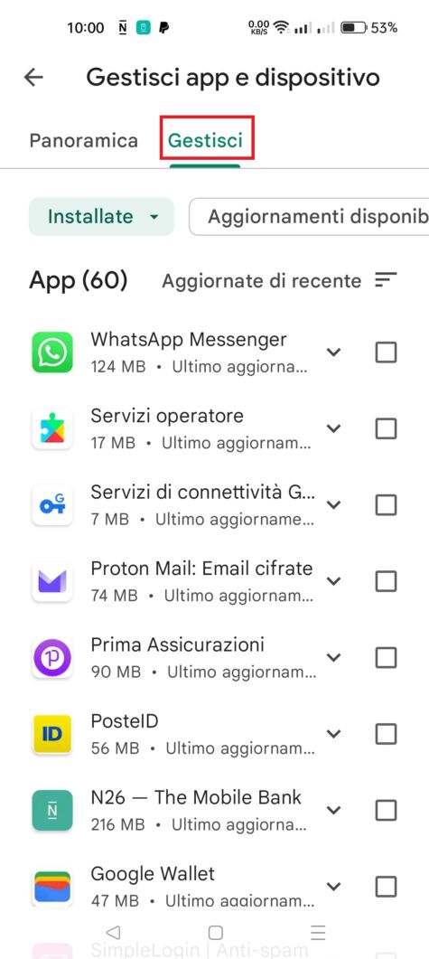 Come disinstallare un'app su Android