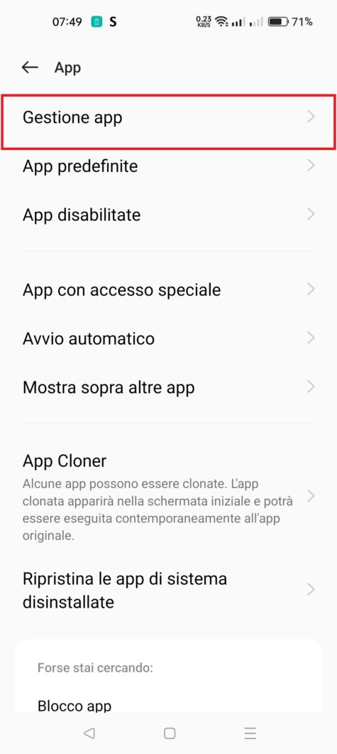 Come disinstallare un'app su Android