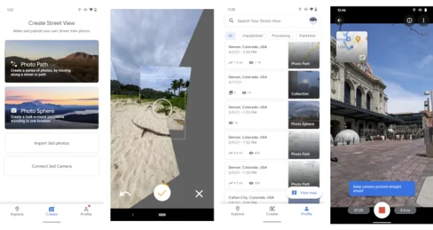 Google Street View applicazione abbandonata