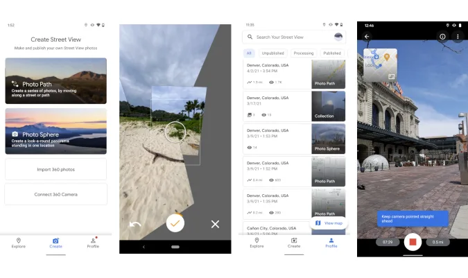 Google Street View applicazione abbandonata