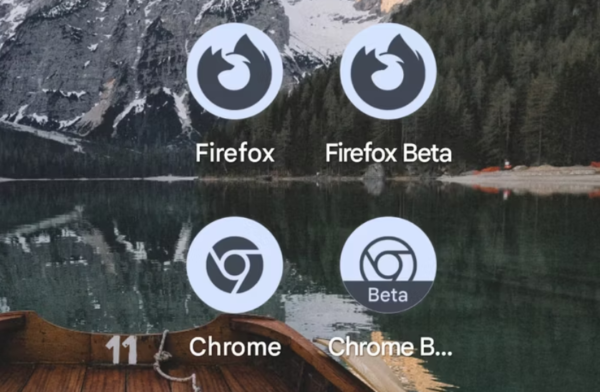 Firefox 110 Android icona a tema