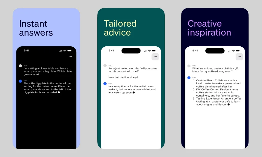 ChatGPT app iOS