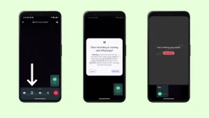 WhatsApp condivisione schermo nelle videochiamate