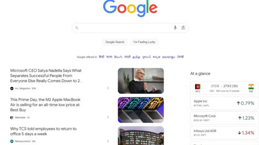 Google Discover su desktop